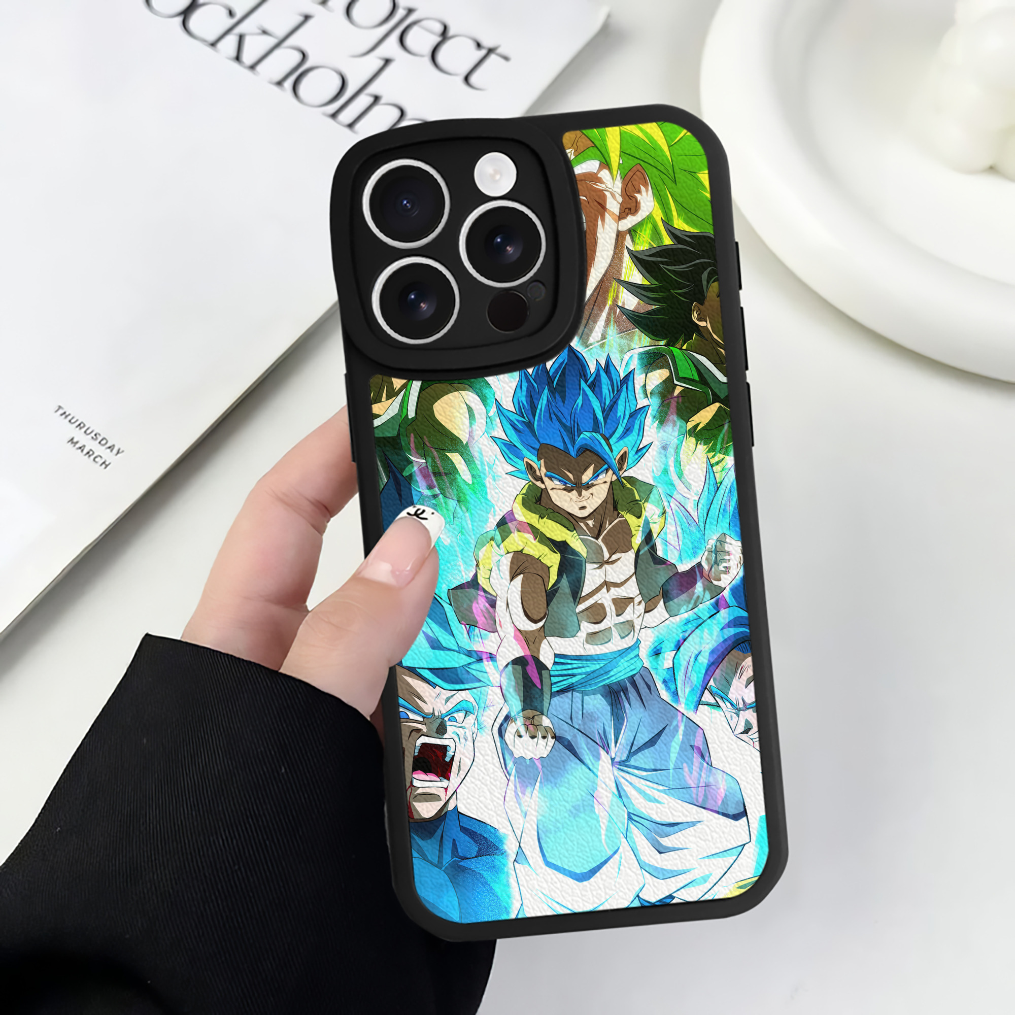 （画像用） ドラゴンボール DRAGON BALL 【iPhone 16シリーズ対応】シリコンスマホケース（レザー調） 材質：シリコン